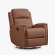 preview thumbnail 34 of 52, Jerome Swivel Glider Recliner Nursery Chair Manual Push Back Recliner