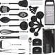 preview thumbnail 15 of 19, Kaluns Kitchen Utensil sets. Cooking / Baking Supplies - Non-Stick and Heat Resistant Cookware set - 3 Sizes
