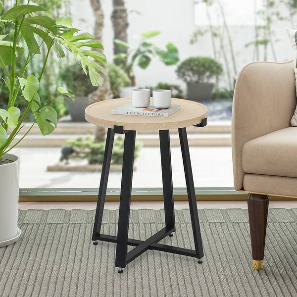 Maypex Round Tray Top End Table 32635045