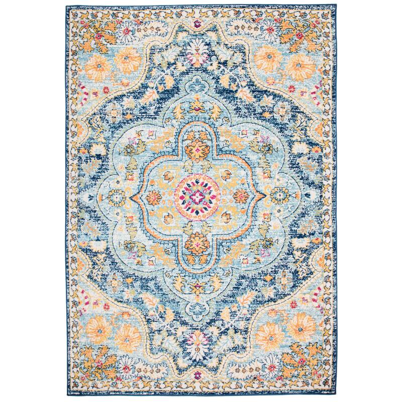 The Curated Nomad Sunset Distressed Vintage Bohemian Rug