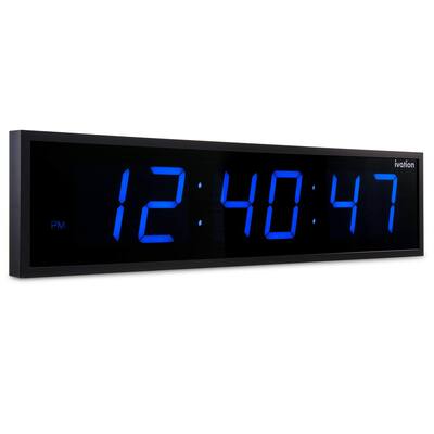 Ivation Large Digital Wall Clock, Big LED Display