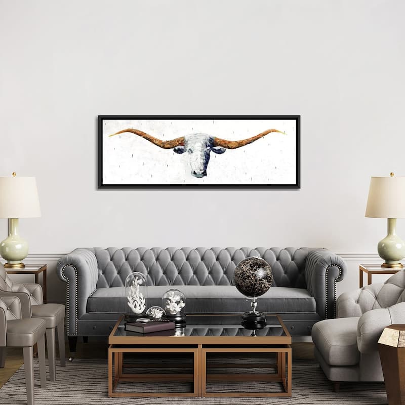 iCanvas "Longhorn" by Marvin Pelkey Framed Canvas Print