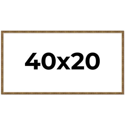 40x20 Frame Gold Picture Frame - Complete Modern Photo Frame Includes
