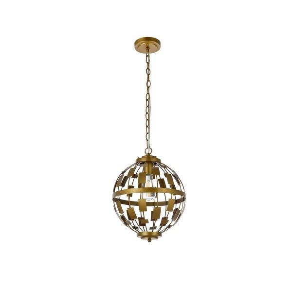 Lucy 1 Light Pendant in black - 12 Inch - Bed Bath & Beyond