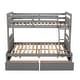 preview thumbnail 12 of 14, Twin over Full Bunk Bed With Storage Drawers
