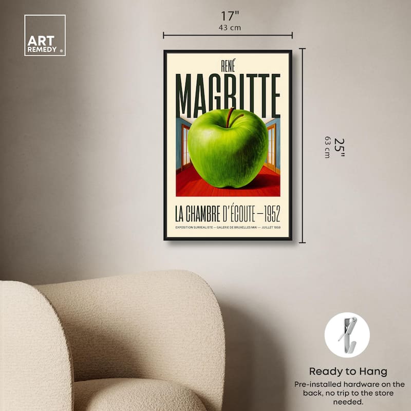 Magritte's Apple Room Canvas by Art Remedy