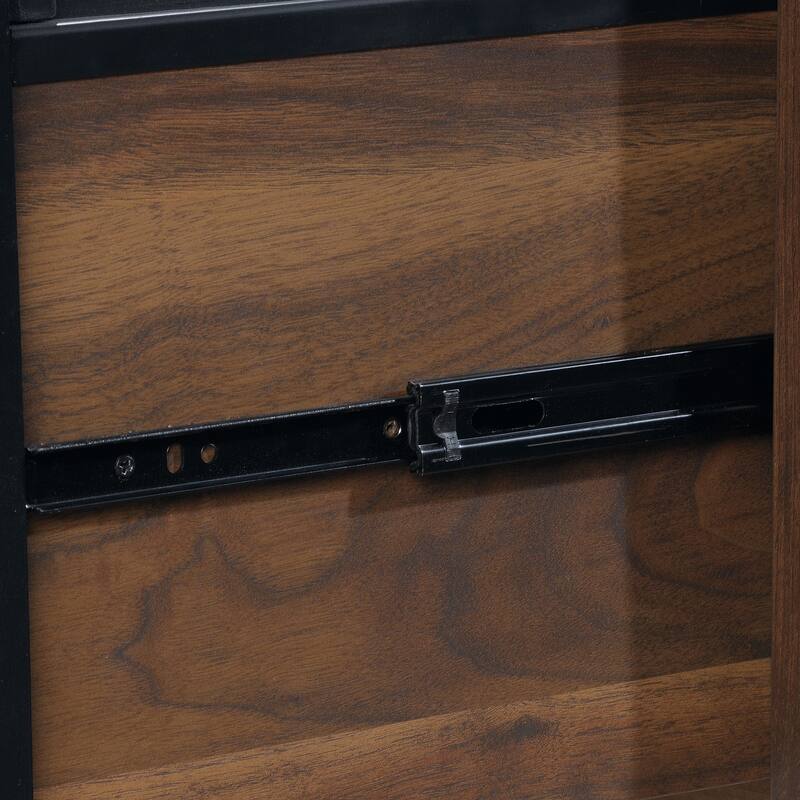 Wood Desk with File Drawer