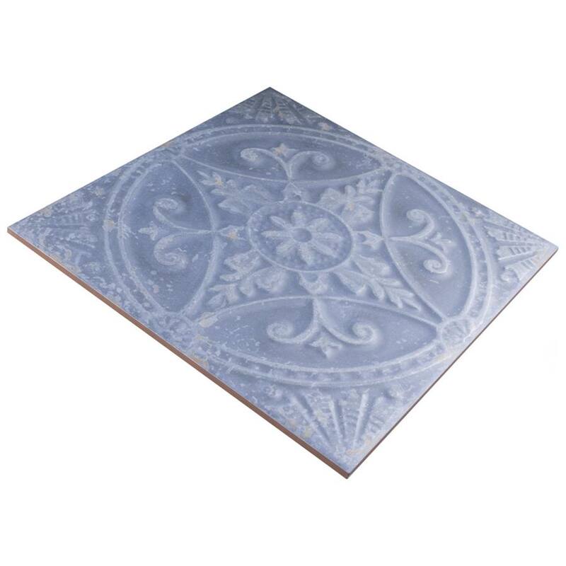 Merola Tile Saja Cyan 13" x 13" Ceramic Floor and Wall Tile