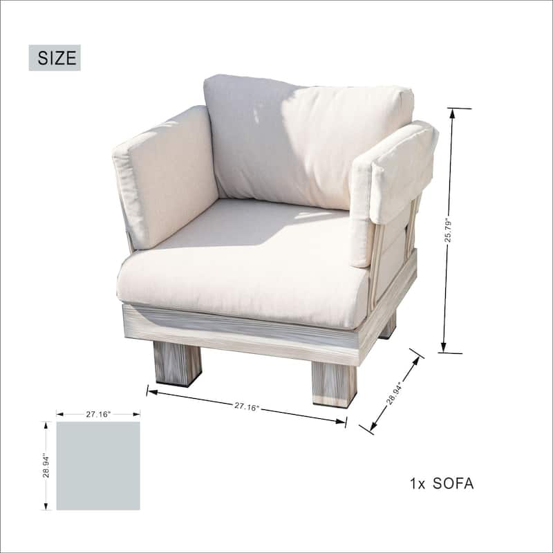 3-piece Aluminum Patio Sofa Set with Coffee Table
