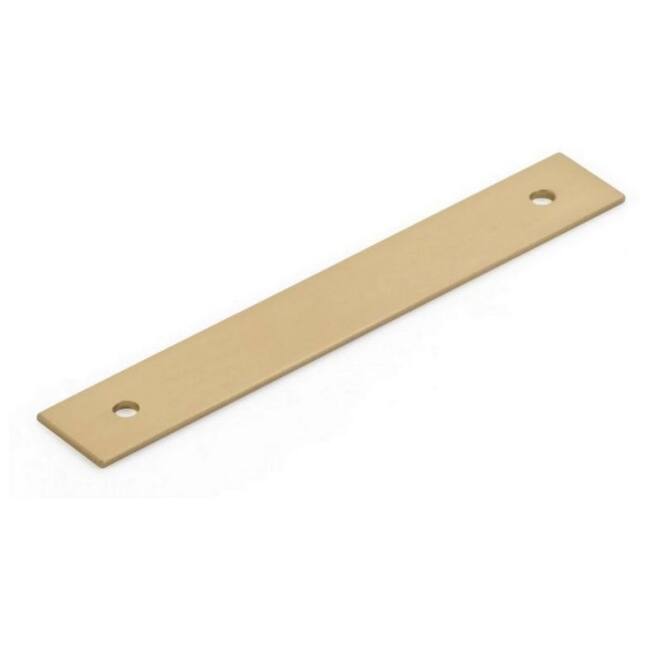 Schaub and Company Pub House Rectangular 4" Center to Center Solid - Signature Satin Brass