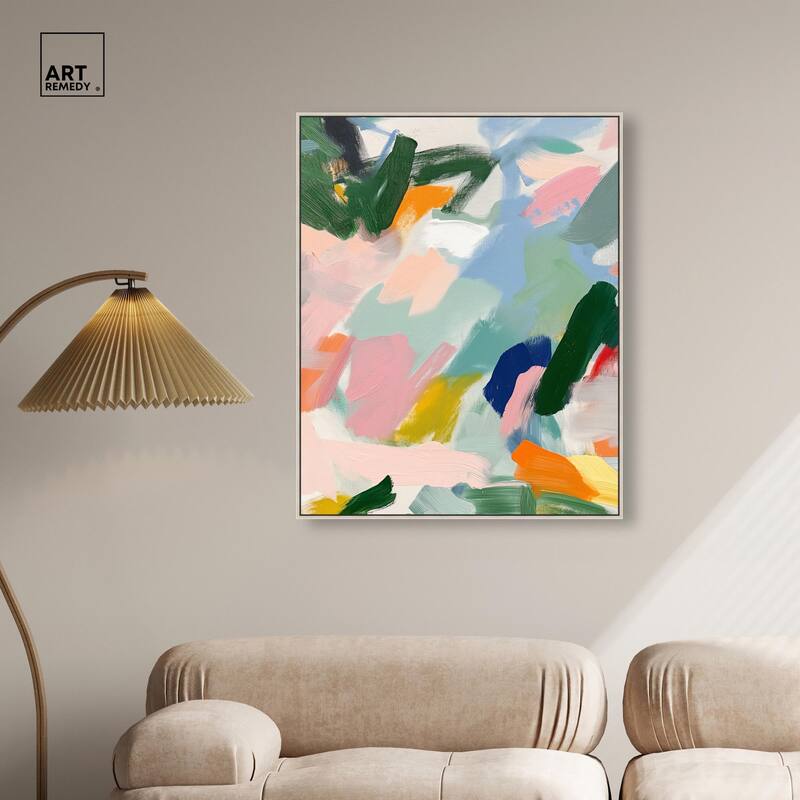Abstract Brush Rhythm Canvas by Art Remedy