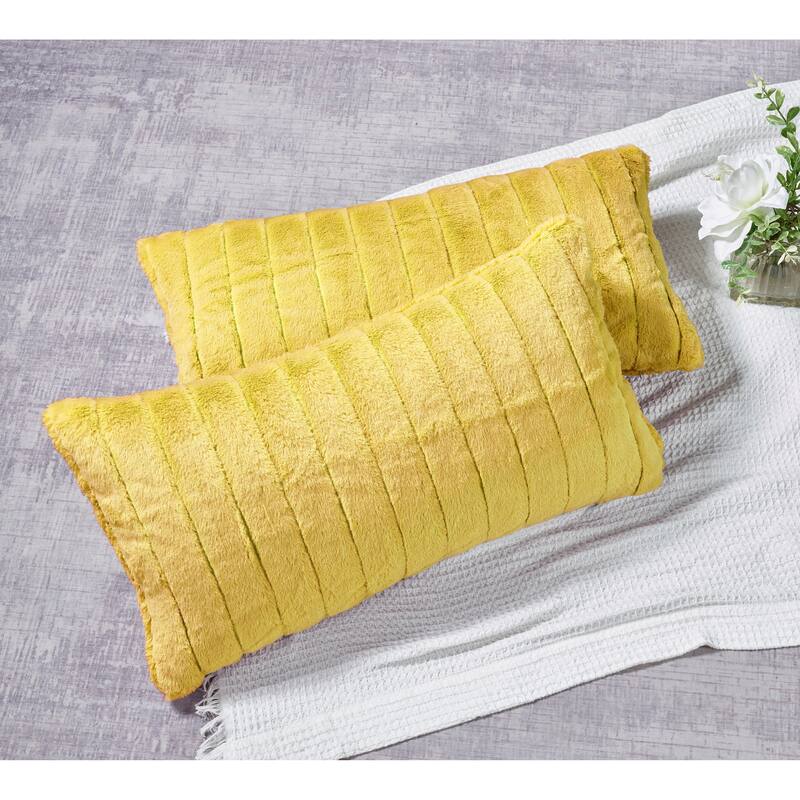 Decorative Supermink Solid Throw Pillow Covers Set of 2, NO INSERT
