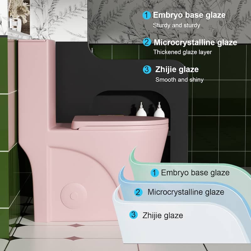 One Piece Elongated Toilet Tornado Flush. ADA Comfort Height 16.25 Inch. Dual Flush 1.1 1.6 GPF. MAP 1000g