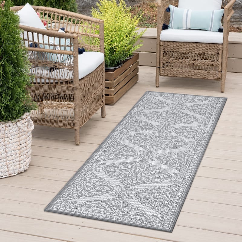 Vision French Country Floral Indoor/Outdoor Area Rug