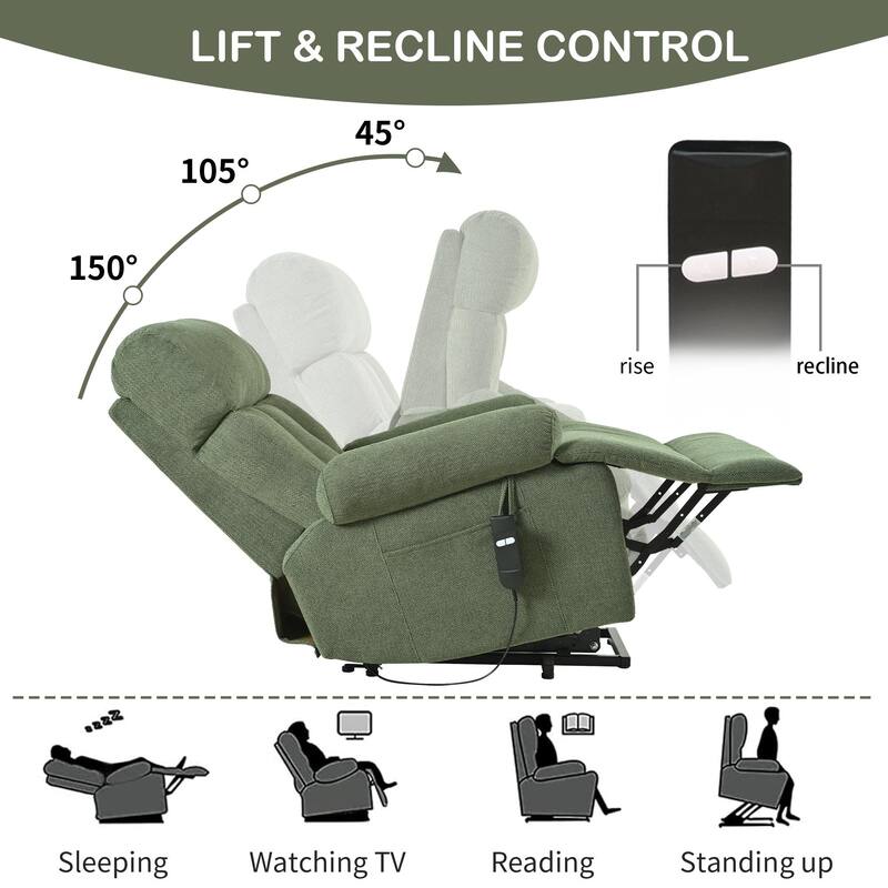 Oversized Power Lift Recliner Chair for Elderly