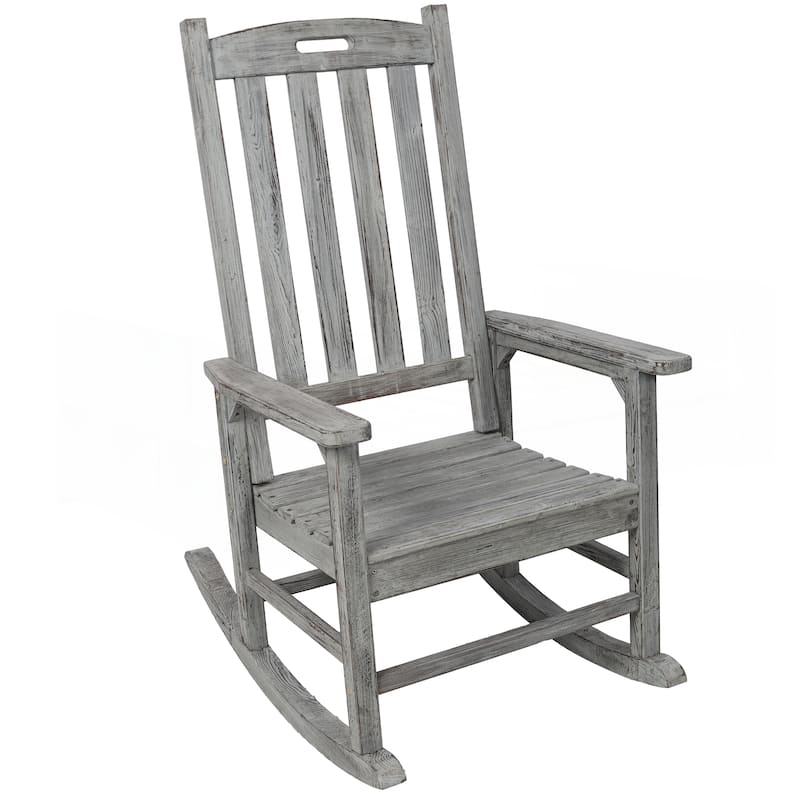 Wooden Oversized Porch Rocker Chair