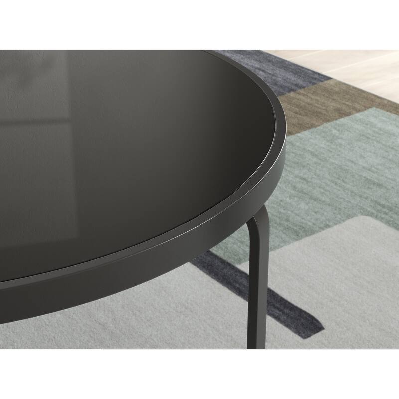 Signature Design by Ashley Dorylin Black Table (Set of 3) - 36"W x 36"D x 18"H
