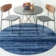 preview thumbnail 11 of 47, SAFAVIEH Retro Gertjedine Modern Abstract Distressed Rug 4' Round - Light Blue/Blue