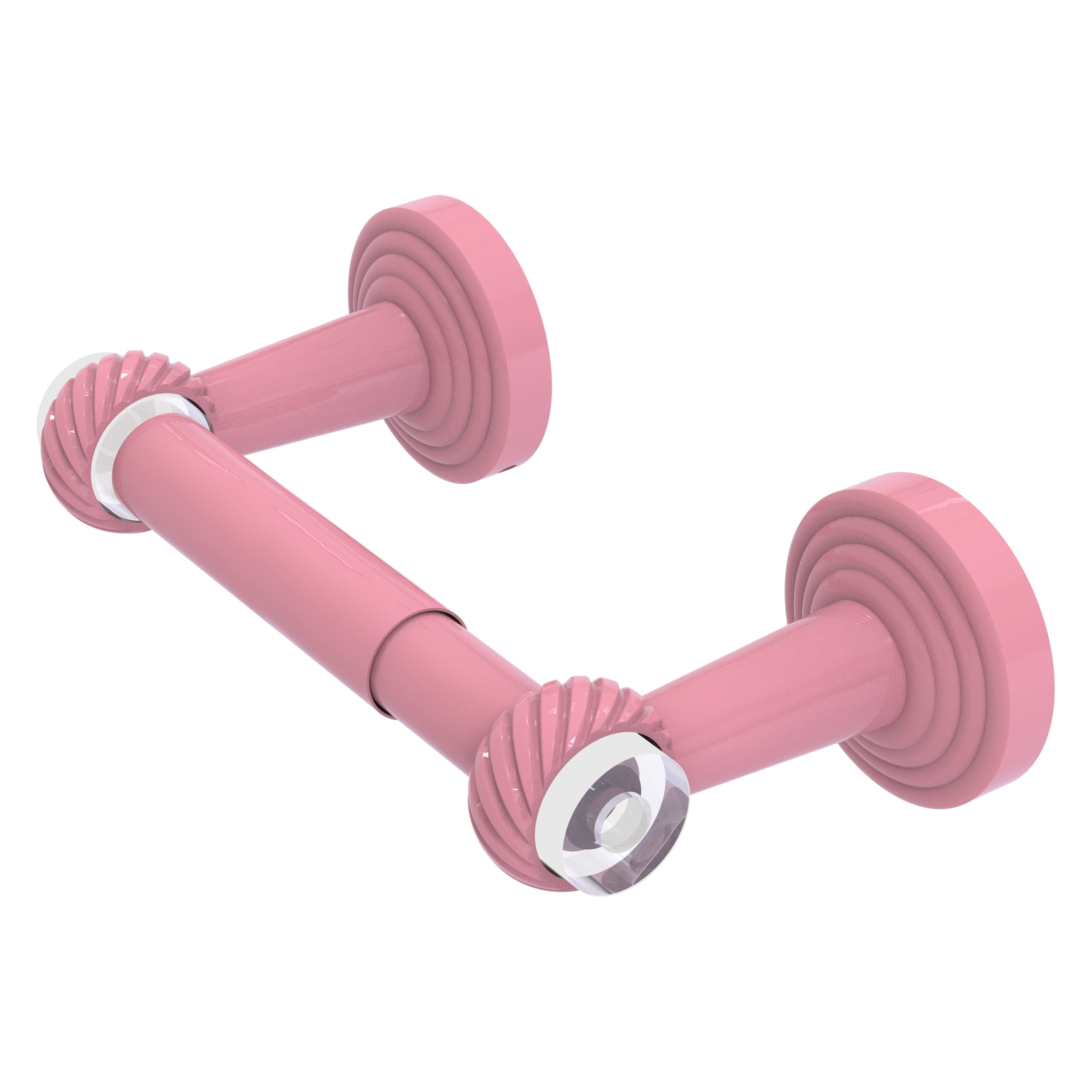 Allied Brass Pacific Beach Collection Two Post Toilet Tissue Holder with Twisted Accents