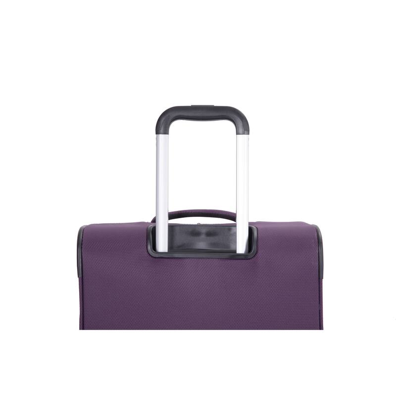3-Piece Set (18/Travelbag /toiletry bag) ,Softshell Suitcase Spinner Wheels Terylene Polyester Luggage Sets