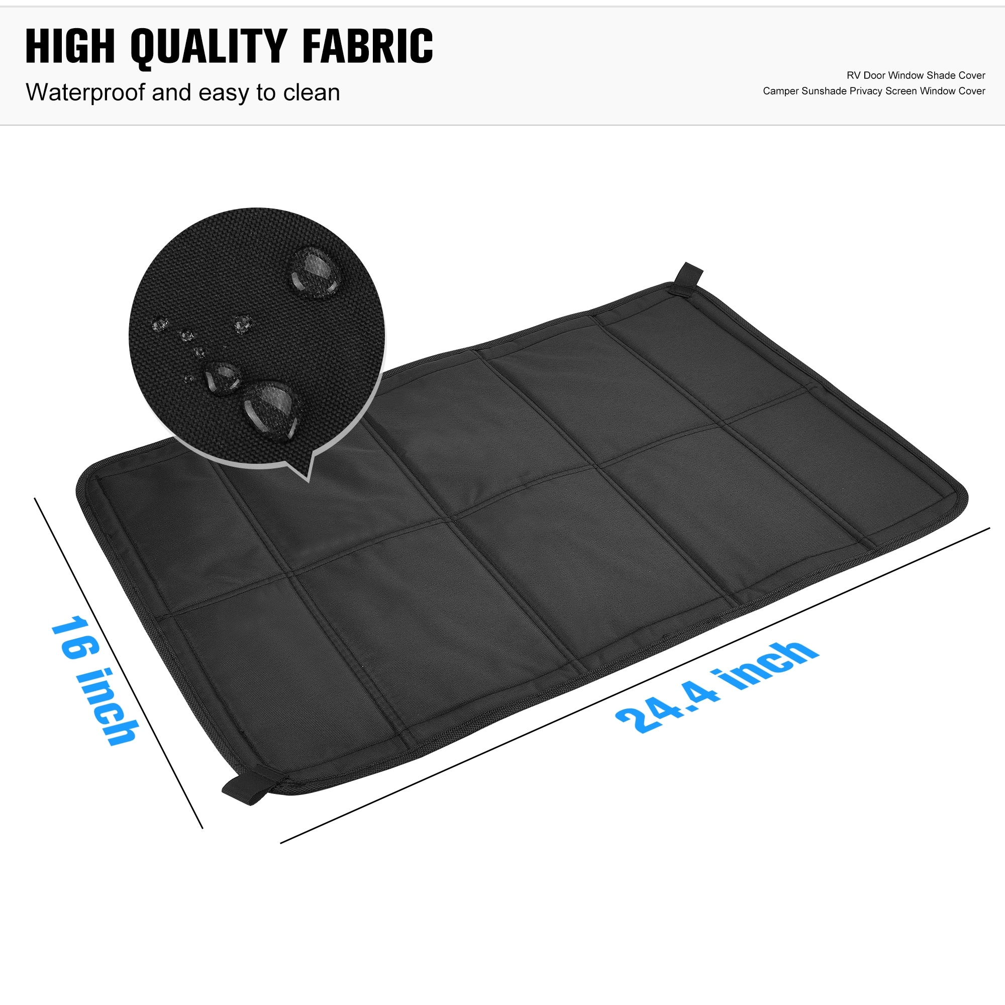 RV Door Window Shade Cover Sun Blackout Shield for RV Camper Motorhome  Trailer
