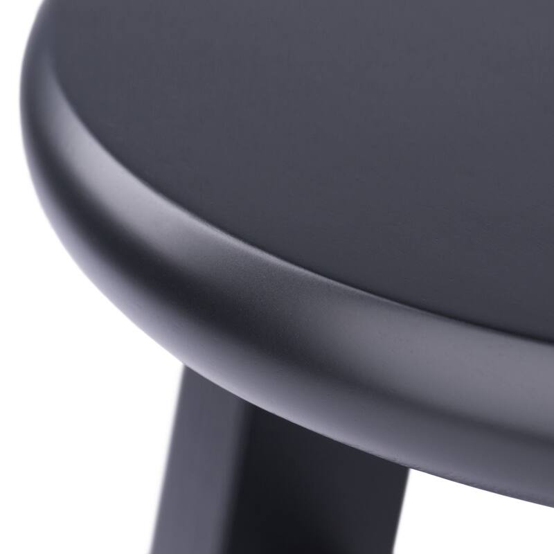 Element 2-Pc Square Legs Dining Stool Set, Black Finish - N/A