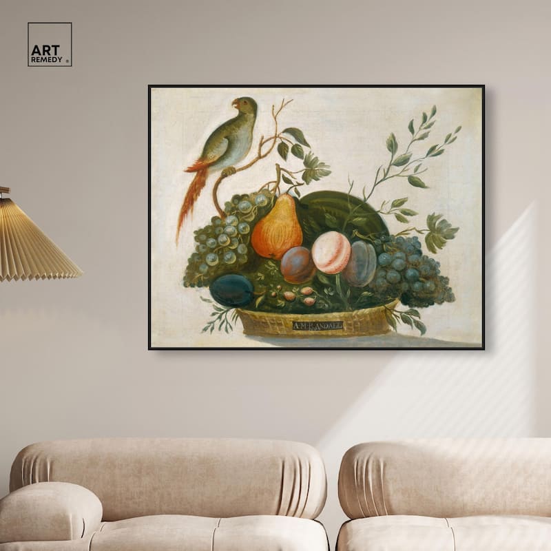 Randall Fruit with Parrot 1777 Canvas by Art Remedy