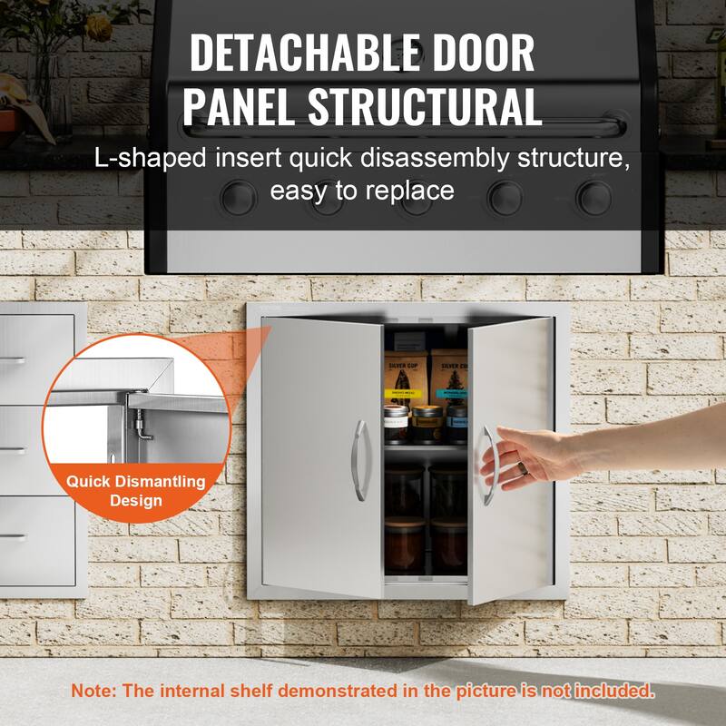 VEVOR Stainless Steel Double Kitchen Access Doors