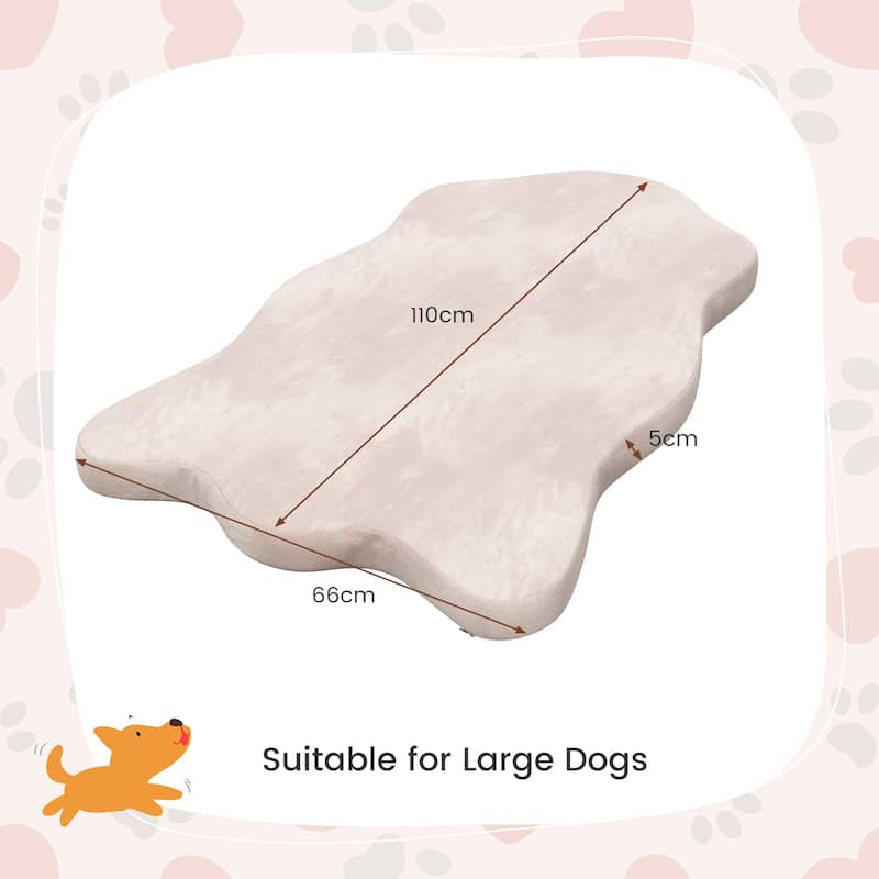 Orthopedic Dog Bed with Memory Foam Support for Large Dogs - 43"x 26" x 2"(L x W x H)