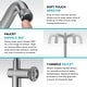 preview thumbnail 42 of 165, Kraus Urbix Industrial Solid Brass Kitchen Faucet KPF-3127 - 12 3/8" H Bar 1-Handle 1-Hole - BG - Brushed Gold