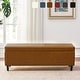 preview thumbnail 17 of 17, 50.3" x 17.50" x 18" Upholstered Rectangular Storage Ottoman-Faux Leather