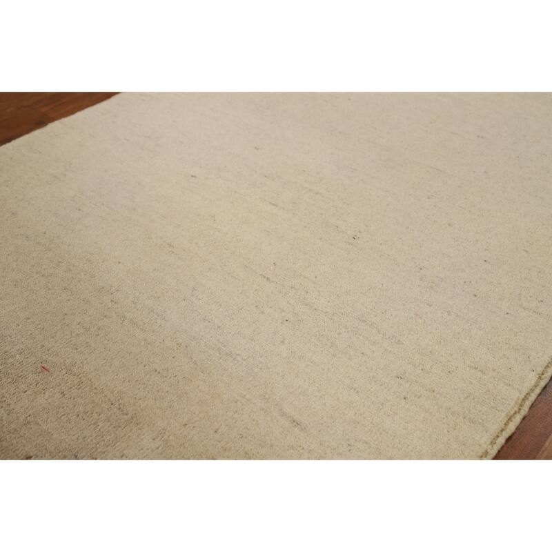 Modern Gabbeh Oriental Rug Hand-Knotted Foyer Wool Carpet - 2'8"x 3'11"