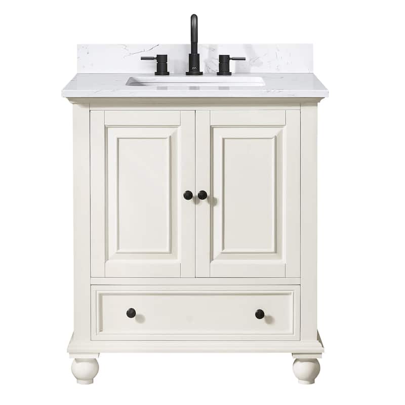 Avanity THOMPSON-VS31-E Thompson 30" Free Standing Single Basin Vanity - French White