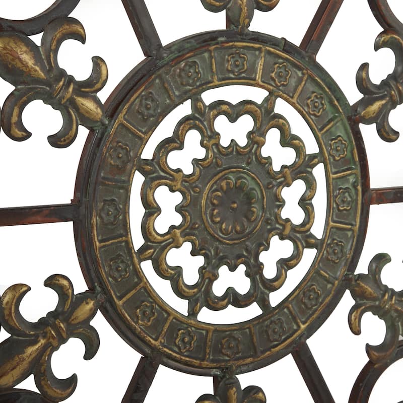 Brown Metal Scroll Home Wall Decor