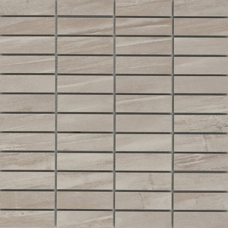 Emser Tile Technique - 12" x 12" Rectangle Linear Mosaic Floor and