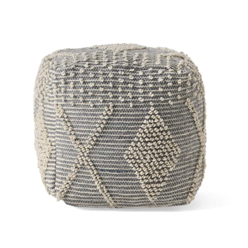 Brinket Boho Cube Yarn Pouf by Christopher Knight Home