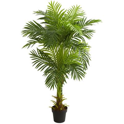 Artificial Palm Tree 5ft Indoor Tropical Decor - Realistic Hawaii Palm Tree for Home Office Living Room - 5ft.