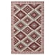 preview thumbnail 2 of 11, NuStory Mosaic Panja Collection Hand-Made Contemporary Area Rug in Red 5' x 8'