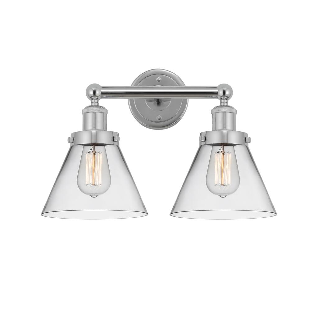 Innovations Lighting 616-2W-10-16-L Cone Vanity Cone 2 Light 16" Wide