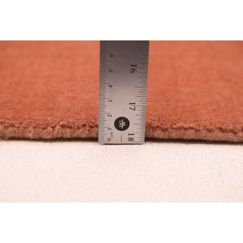 ECARPETGALLERY Hand Loomed Kashkuli Gabbeh Copper Wool Rug - 9'2 x 11'8