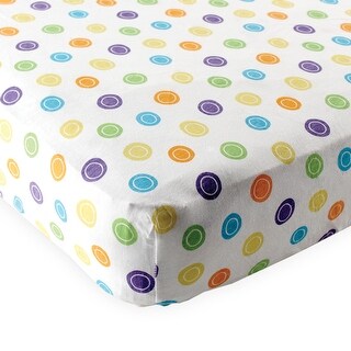 Luvable Friends Baby Fitted Crib Sheet, Yellow Geometric, One Size - Yellow Geometric - One Size