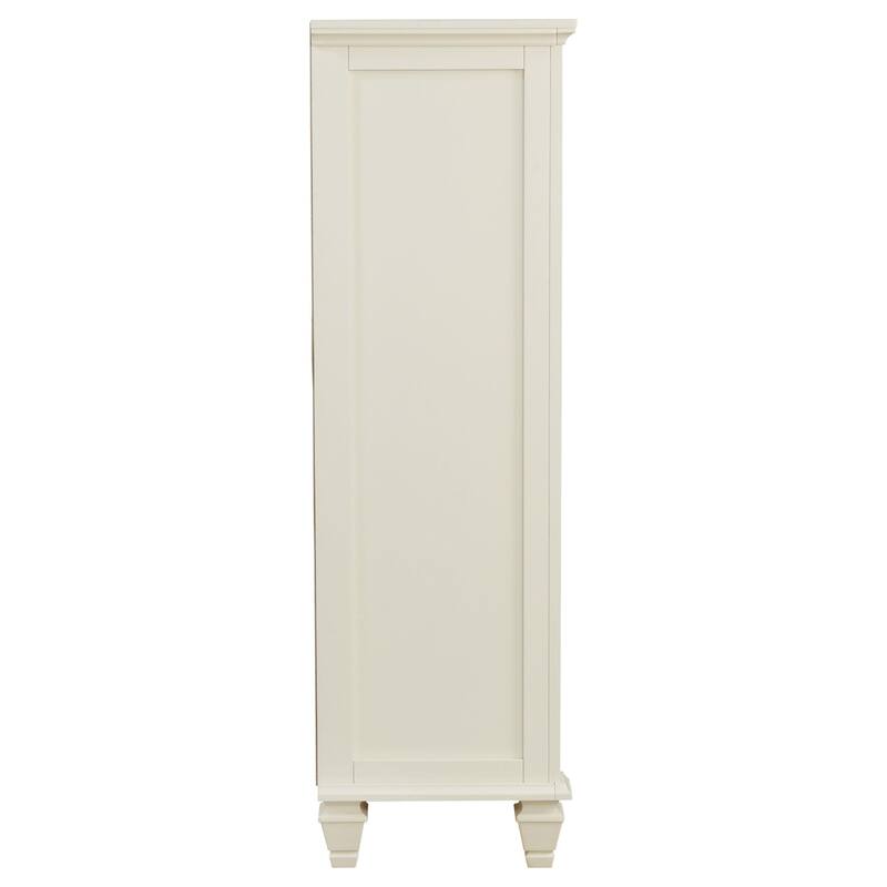 Sandy Beach Coastal Wood 5-drawer Bedroom Chest