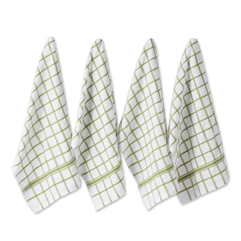 DII Artichoke Windowpane Terry Dishtowel (Set of 4)