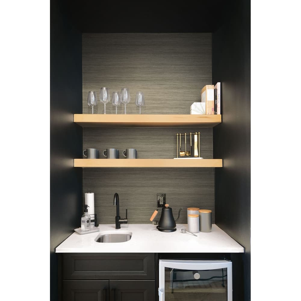 Seabrook Designs Shantung Silk Embossed Vinyl Unpasted Wallpaper