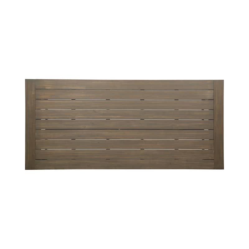 Beachview Outdoor 8 Seater Acacia Wood Dining Set by Christopher Knight Home