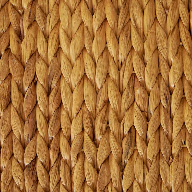 M4H Sultan Solid Entryway Bench Water Hyacinth & Acacia Solid Wood