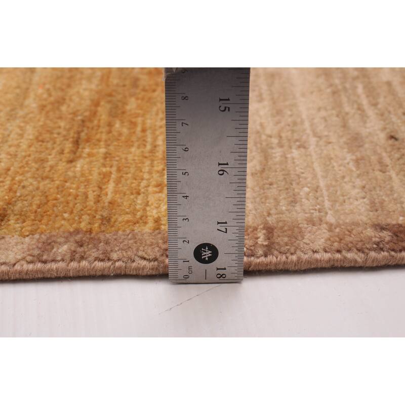 ECARPETGALLERY Hand-knotted Finest Peshawar Ziegler Ivory Wool Rug - 2'6 x 11'9