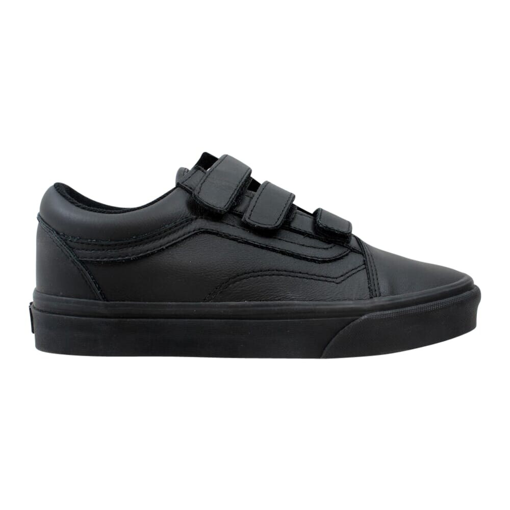 black leather vans size 6