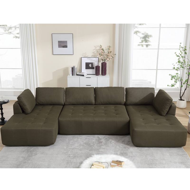 138.5 "Modular Combination Sofa - Green