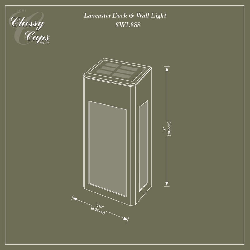 Classy Caps Black Aluminum Lancaster Deck & Wall Light (Set of 4)